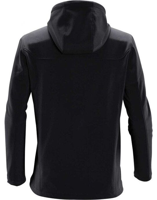 Stormtech Men's Orbiter Softshell Hoody - Black/Dolphin
