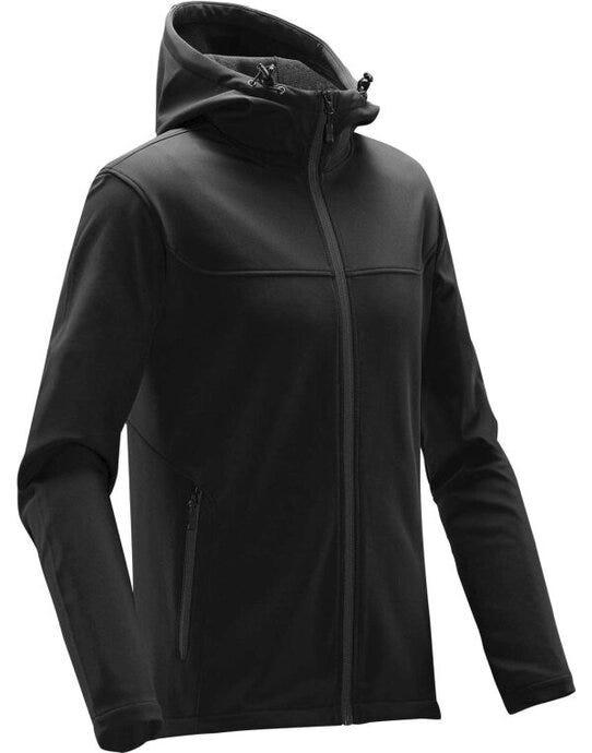 Stormtech Men's Orbiter Softshell Hoody - Black/Dolphin