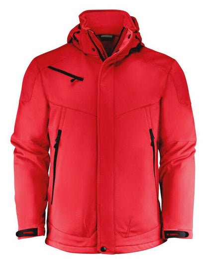 Printer Essentials Men Skeleton Softshel - Red