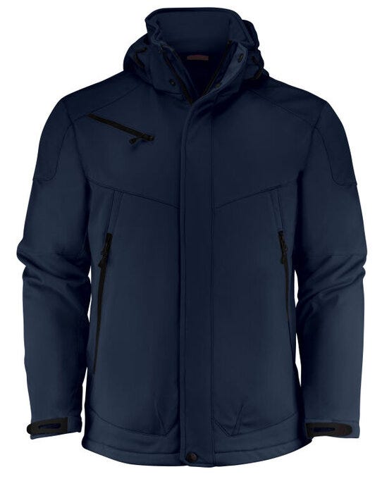 Printer Essentials Men Skeleton Softshel - Dark Navy