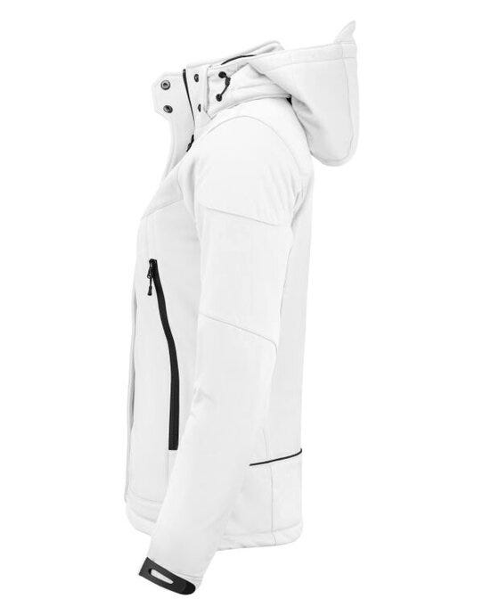 Printer Essentials Printer Ladies Skeleton Softshell Jacket - White
