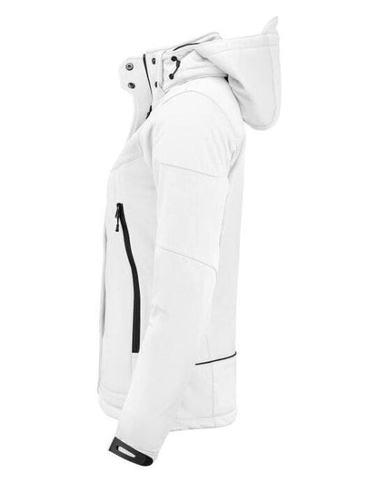 Printer Essentials Printer Ladies Skeleton Softshell Jacket - White