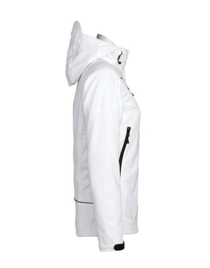 Printer Essentials Printer Ladies Skeleton Softshell Jacket - White