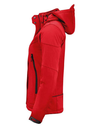 Printer Essentials Printer Ladies Skeleton Softshell Jacket - Red