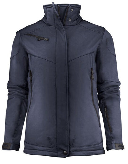 Printer Essentials Printer Ladies Skeleton Softshell Jacket - Navy