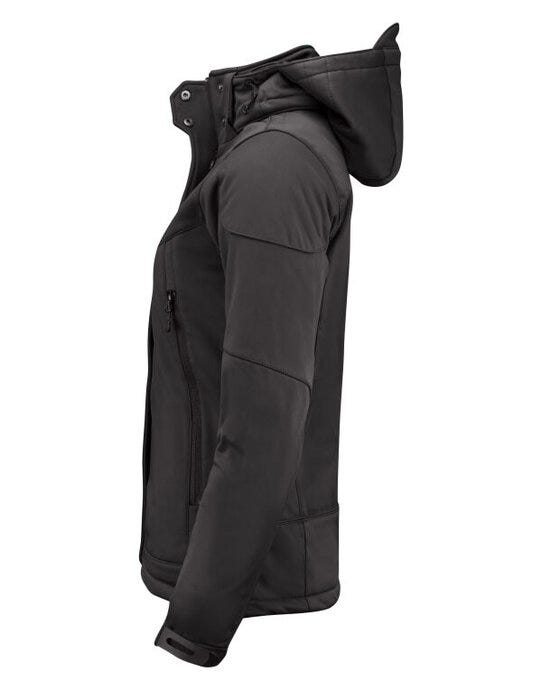 Printer Essentials Printer Ladies Skeleton Softshell Jacket - Black