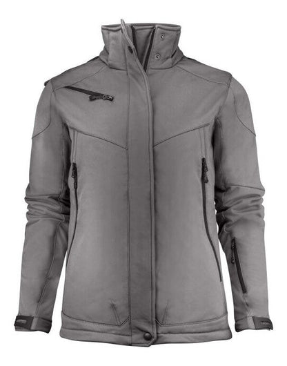 Printer Essentials Printer Ladies Skeleton Softshell Jacket - Steel Grey