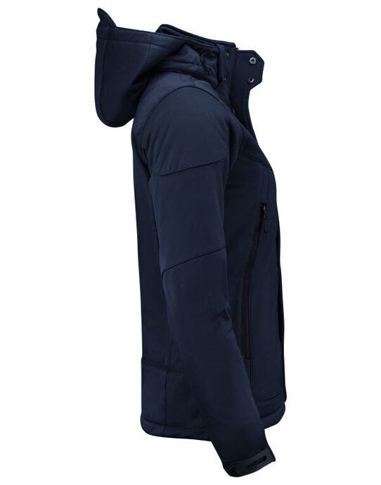 Printer Essentials Printer Ladies Skeleton Softshell Jacket - Dark Navy