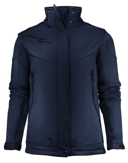 Printer Essentials Printer Ladies Skeleton Softshell Jacket - Dark Navy