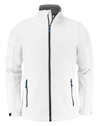 Printer Essentials Printer Mens Trial Softshell Jacket - White