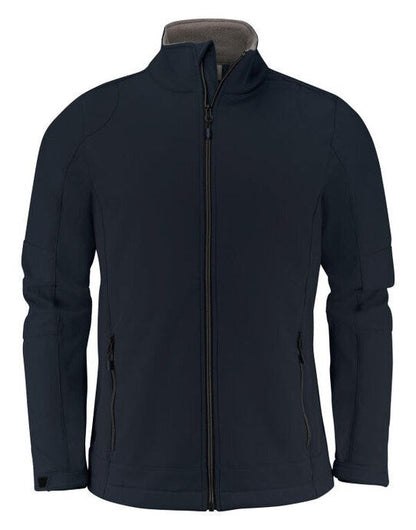 Printer Essentials Printer Mens Trial Softshell Jacket - Dark Navy