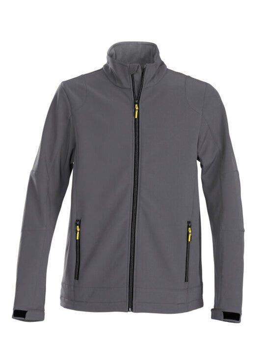 Printer Essentials Printer Mens Trial Softshell Jacket - Steel Grey