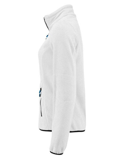 Printer Essentials Printer Ladies Speedway Fleece Jacket - White