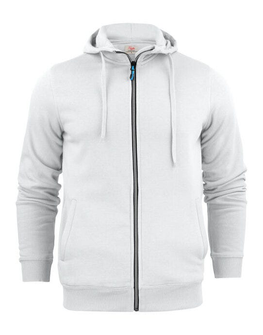 Printer Essentials Printer Mens Overhead Full Zip Hoodie - White
