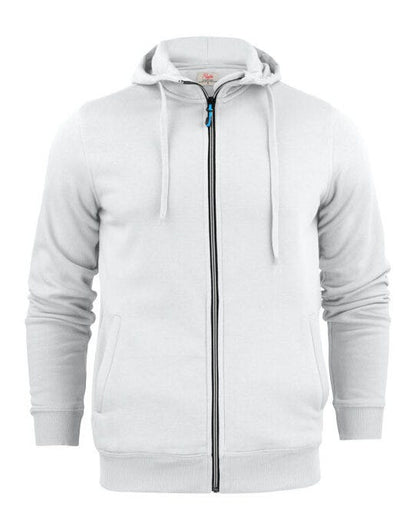 Printer Essentials Printer Mens Overhead Full Zip Hoodie - White