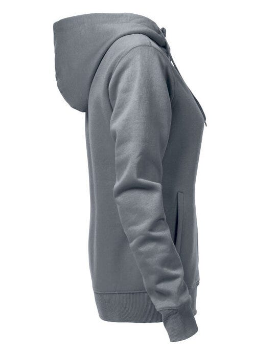 Printer Essentials Printer Ladies Overhead Full Zip Hoody - Steel Grey