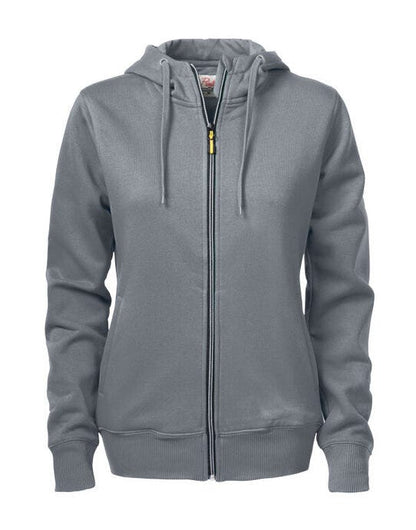 Printer Essentials Printer Ladies Overhead Full Zip Hoody - Steel Grey