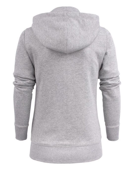 Printer Essentials Printer Ladies Overhead Full Zip Hoody - Grey Melange