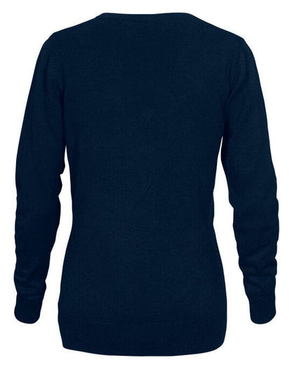 Printer Essentials Printer Ladies Forehand Knitted V Neck - Navy