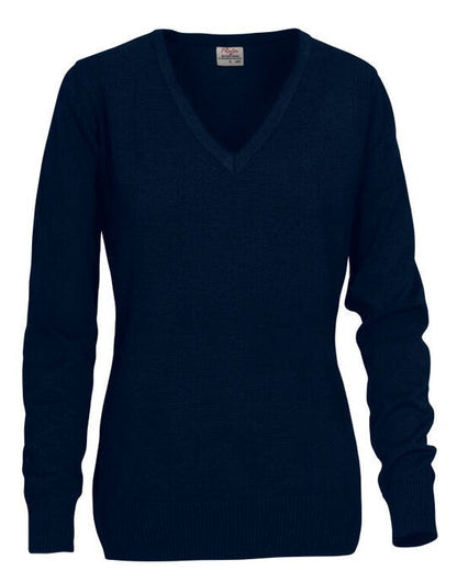 Printer Essentials Printer Ladies Forehand Knitted V Neck - Navy