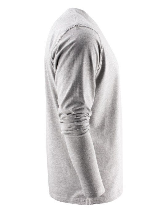 Printer Essentials Printer Heavy Long Sleeve T-Shirt - Grey Melange