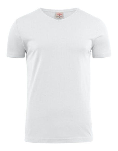 Printer Essentials Printer Mens Heavy V T-Shirt - White
