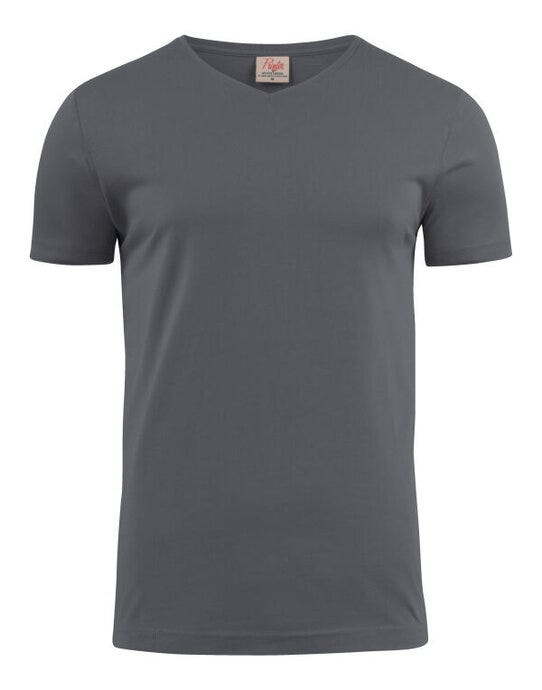 Printer Essentials Printer Mens Heavy V T-Shirt - Steel Grey