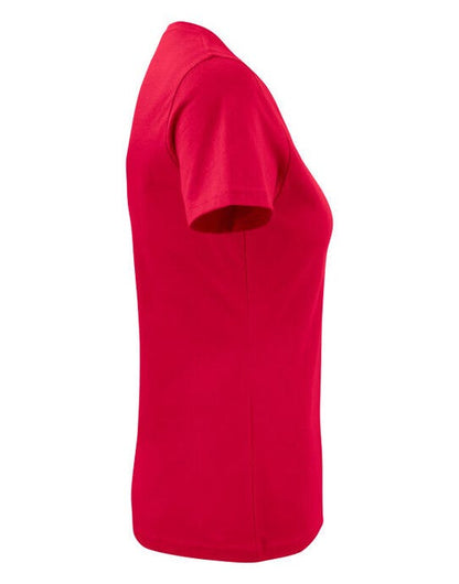 Printer Essentials Printer Ladies Heavy V T-Shirt - Red