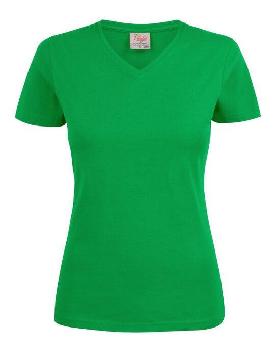 Printer Essentials Printer Ladies Heavy V T-Shirt - Fresh Green