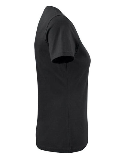 Printer Essentials Printer Ladies Heavy V T-Shirt - Black