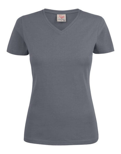 Printer Essentials Printer Ladies Heavy V T-Shirt - Steel Grey