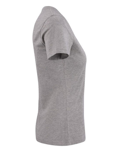 Printer Essentials Printer Ladies Heavy V T-Shirt - Grey Melange