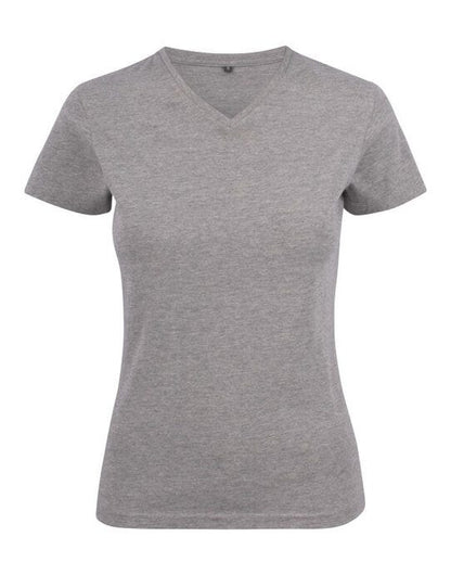 Printer Essentials Printer Ladies Heavy V T-Shirt - Grey Melange