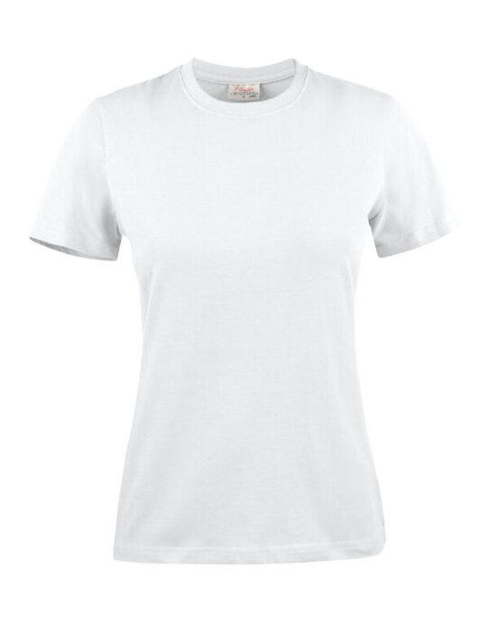 Printer Essentials Ladies Heavier Pro T - White