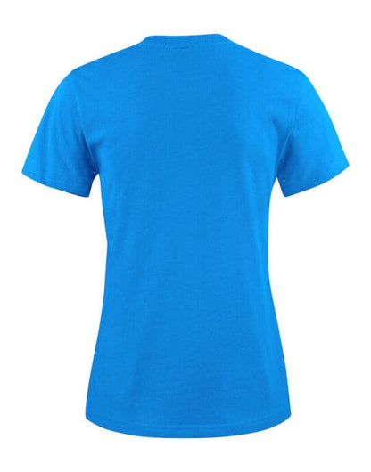 Printer Essentials Ladies Heavier Pro T - Ocean Blue