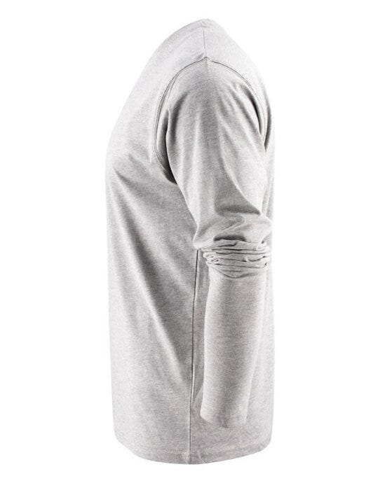 Printer Essentials Unisex Heavier Pro LS - Grey Melange