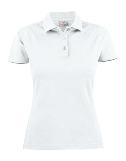 Printer Essentials Printer Ladies Pique Surf Polo - White