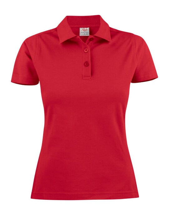 Printer Essentials Printer Ladies Pique Surf Polo - Red