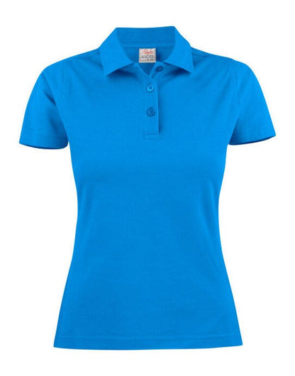 Printer Essentials Printer Ladies Pique Surf Polo - Ocean Blue