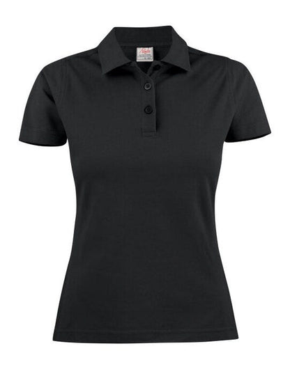 Printer Essentials Printer Ladies Pique Surf Polo - Black