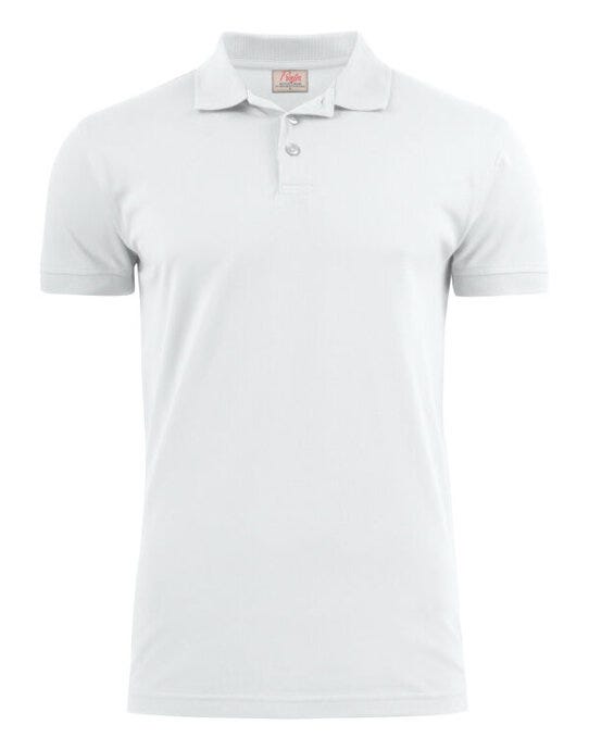 Printer Essentials Printer Mens Surf Stretch Polo - White