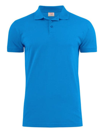 Printer Essentials Printer Mens Surf Stretch Polo - Ocean Blue