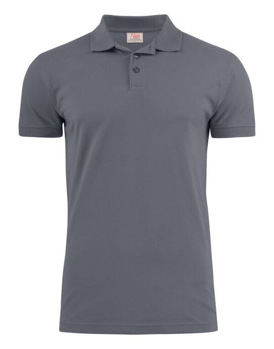 Printer Essentials Printer Mens Surf Stretch Polo - Steel Grey