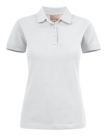 Printer Essentials Printer Ladies Surf Stretch Polo - White