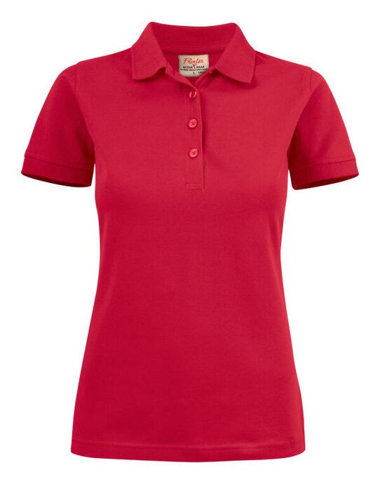 Printer Essentials Printer Ladies Surf Stretch Polo - Red