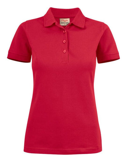 Printer Essentials Printer Ladies Surf Stretch Polo - Red