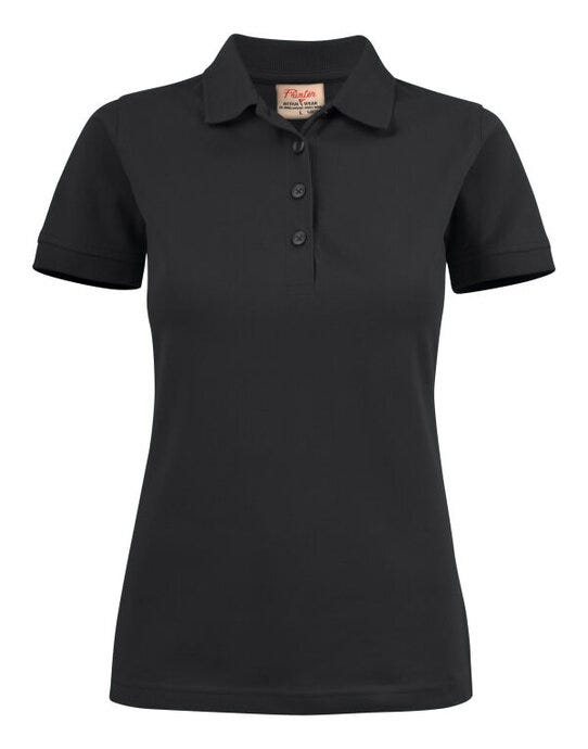 Printer Essentials Printer Ladies Surf Stretch Polo - Black