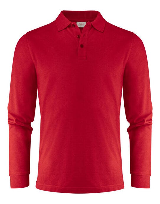 Printer Essentials Printer Mens Surf Pro LS Polo - Red