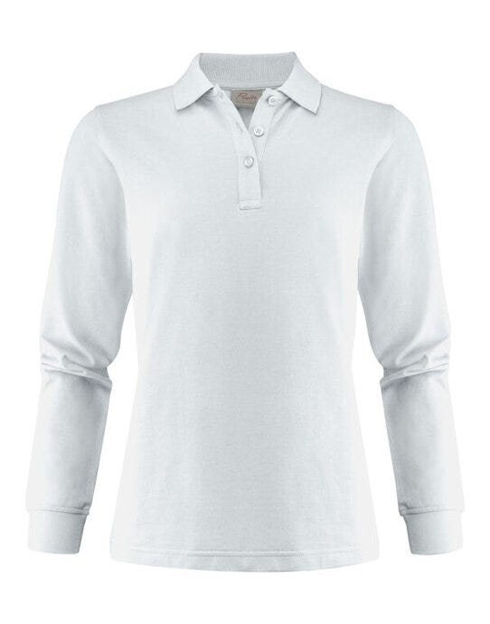 Printer Essentials Printer Ladies Surf Pro LS Polo - White