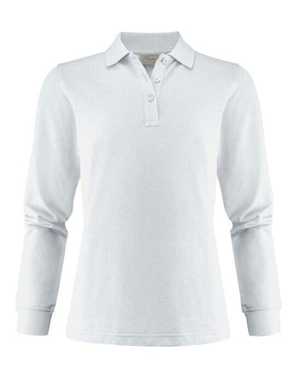 Printer Essentials Printer Ladies Surf Pro LS Polo - White